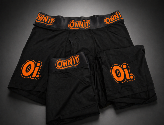 Oi. OwnIt Black Boxer Briefs - 3 Pack